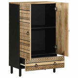 Highboard 60x33.5x100 cm Solid Rough Wood Mango 4018658