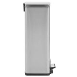Dustbin with Pedal Anti-fingerprint 30L Silver Stainless Steel 149571