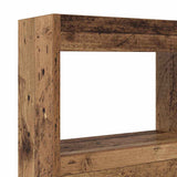 Headboard with Shelf Old Wood 120 x 17 x 102 cm Engineered Wood 869111