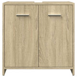 3 Piece Bathroom Furniture Set Sonoma Oak Engineered Wood 3324972