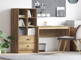 Desk with Drawer with Shelf with Storage 2 pcs Artisan Oak 3337320
