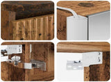 Bathroom Furniture Set 6 pcs Old Wood 100 x 15.5 x 70 cm 3407173