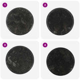 Table Top Black Marble 40x2.5 cm Durable Table Top Round 149190