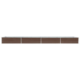 Raised Bed Brown Galvanised steel Large Raised Bed Rectangular 47074