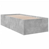 Bed Frame without Mattress Concrete Grey 100x200 cm 3280961