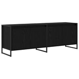 TV Cabinet Black Oak 140 x 36 x 49.5 cm Engineered Wood 886510
