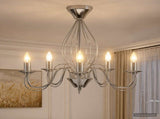 Chandelier E14 Metal Chrome 52 x 47 cm 42053776