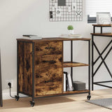 Cabinet with Charging Station Smoked Oak 76 x 41 x 72 cm 859837