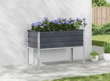 Planter Anthracite 100 x 45 x 90 cm Galvanised Steel 42018230