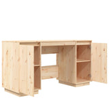 ZNTS Desk 140x50x75 cm Solid Wood Pine 814324