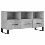 TV Cabinet Concrete Grey 102x36x50 cm Engineered Wood 829064