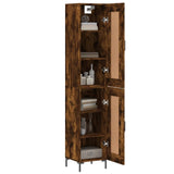 Highboard Smoked Oak 34.5x34x180 cm Engineered Wood 3200454