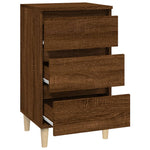 ZNTS Bedside Cabinet Brown Oak 40x35x70 cm Engineered Wood 819667