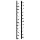 Wall Mounted Wine Racks for 12 Bottles 2 pcs Black Iron 282467