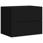 ZNTS Wall-mounted Bedside Cabinet Black 45x30x35 cm 848327