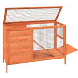 Rabbit Hutch Brown 103x44x69.5 cm Solid Wood Pine 172296