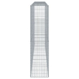 Gabion Basket with Cover 400x50x200 cm Galvanised Iron 3295169