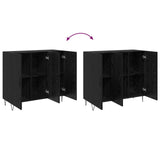 Sideboard Black Oak 90 x 32.5 x 80 cm Engineered Wood 879584