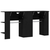 Hallway Cabinet Wall-mounted 2 pcs Black Oak 97.5 x 37 x 99 cm 3333155