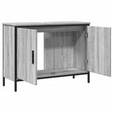 Bathroom Sink Cabinet Grey Sonoma 80x30x60 cm Engineered Wood 842454