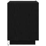 Bedside Cabinet Black Oak 45 x 40 x 55 cm Engineered Wood 863061