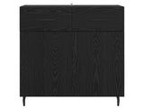 Sideboard Black Oak 69.5 x 34 x 90 cm Engineered Wood 882301