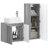 Bathroom Furniture Set 2 pcs Grey Sonoma 33 x 34.5 x 100 cm 3406129