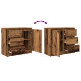 Sideboard with Drawer Old Wood 71x35x65 cm Engineered Wood 861578