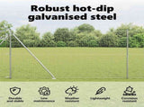 Ground Spike Fence Post 13 pcs Silver Powder-Coated Steel 42004281