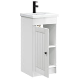 Bathroom Vanity with Sink High Gloss White 42 x 40 x 84.5 cm 890028