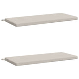 2-Piece Bench Cushions SOEST 2 pcs 100% Polyester White 949319