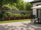 Raised Garden Bed Brown 480 x 40 x 55 cm cold-rolled steel 8006289