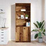 Highboard Old Wood 70x35x180 cm Engineered Wood 3328478