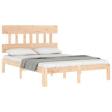 Bed Frame without Mattress 140x200 cm Solid Wood Pine 3193596