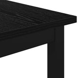 Bench Black Oak 160 x 35 x 45 cm Engineered Wood 892602