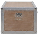Storage Box Solid Fir Wood 91x52x40 cm Brown 246124