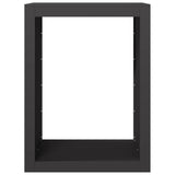 Firewood Rack Black 60x40x80 cm Steel 850996