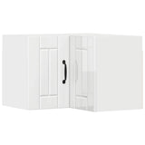 Wall Corner Cabinet LUCCA High Gloss White 57 x 57 x 40 cm 884959