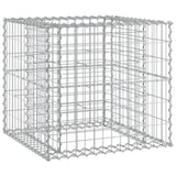 Garden Bench with Gabion Basket Impregnated Wood Pine 3196247