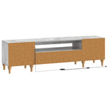 LED TV Cabinet Concrete Grey Engineered Wood 896248
