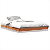 Bed Frame without Mattress Wax Brown 140x190 cm Solid Wood Pine 847154