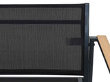 Garden Chairs 2 pcs Black and Anthracite 53.5 x 59 x 77 cm 42025099