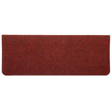 Stair Mats Self-adhesive 15 pcs 65x24.5x3.5 cm Red 343480
