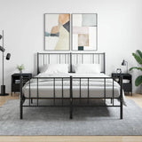 Bedside Cabinets 2 pcs Black 40x35x47.5 cm Engineered Wood 827455