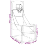 Arcade Basketball Game Set with Ball and Pump 45x86x127 cm 4016326