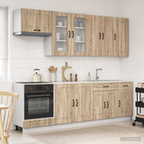 Kitchen Unit KALMAR 8 pcs Sonoma Oak Engineered Wood 3438185
