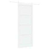 Sliding Door ORKDAL White 93 x 232 cm Solid Pine Wood 3333715