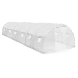 Greenhouse White Polyethylene mesh fabric and galvanised steel 45752