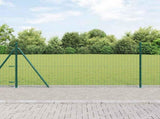 Fence Post 7 pcs Green Steel 42004286