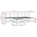 ZNTS 5 Piece Garden Lounge Set Impregnated Wood Pine 3186164